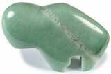 Polished Green Aventurine Bison - India #308688-1